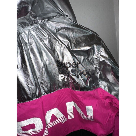 Superdry Sport Project Javelin color block lightweight jacket 6 Pink/silverblack - Picture 5 of 6